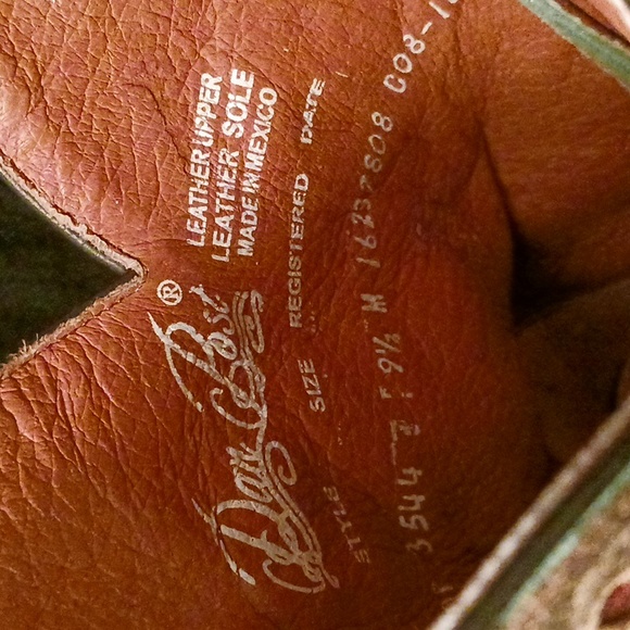 Dan Post Handcrafter Cushion Comfort Boots - beautiful, vintage - Picture 6 of 16